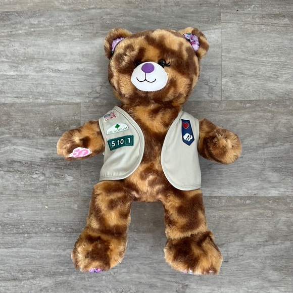 Build -a- Bear Girl Scout Samoa brown&tan bear - Picture 1 of 6